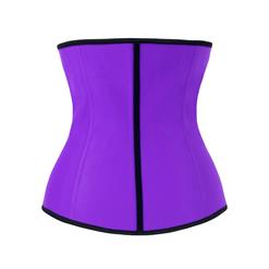 Women's Unique Purple Latex Steel Bone Underbust Corset N10240