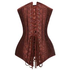 26 Steel Bones Jacquard Weave Overbust Corset N10247