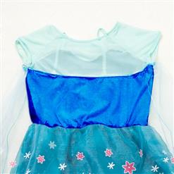 Ice Queen Kid Princess Dress Costume N10347