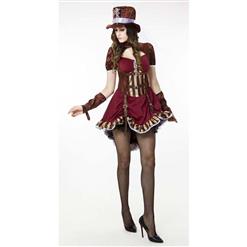 Women's Steampunk Burlesque Adult Halloween Costume N10612