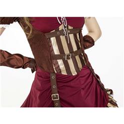 Women's Steampunk Burlesque Adult Halloween Costume N10612