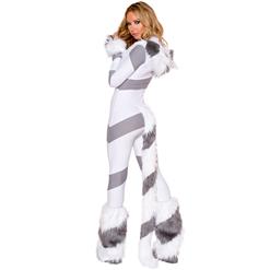 Sexy Gray Pretty Kitty Cat Costume N10882