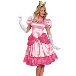 Fairy Tale Costume, Super Mario Costume, Cheap Princess Costume, Women's Peach Costume, #N10948