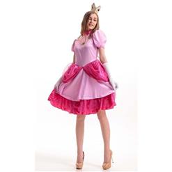 Super Mario Adult Princess Peach Costume N10948