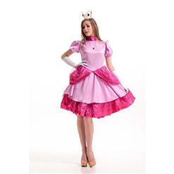Super Mario Adult Princess Peach Costume N10948