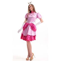 Super Mario Adult Princess Peach Costume N10948