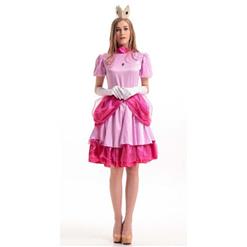 Super Mario Adult Princess Peach Costume N10948