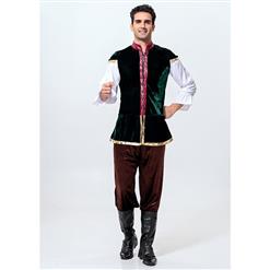 Men's Oktoberfest Costume, Medieval and Renaissance Costumes for Men, Cheap Halloween Costume, Tavern Man Costume, #N10955