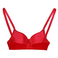 Red Sexy Spike Big Skull Bones Club Party B Cups Bra Top Christmas N11013