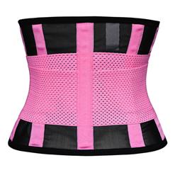 Sport Gym Pink Waist Trainer Belt Body Shaper for Hourglass Shape N11018