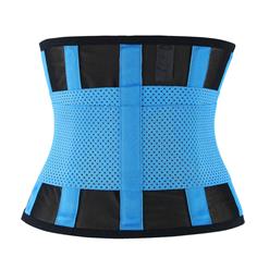 Workout Sport Gym Blue Waist Trainer Belt Body Shaper for Hourglass Shape N11019