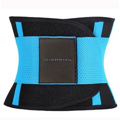 Workout Blue Neoprene Waist Trainer Belt for Hourglass Figure N11051