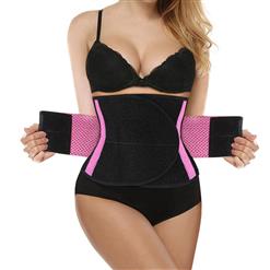 Workout Pink Neoprene Waist Trainer Belt for Hourglass Figure N11052