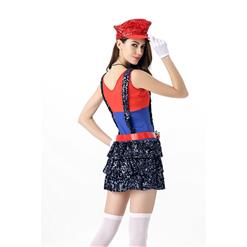 Sexy Block Jumping Plumber Costume N11118