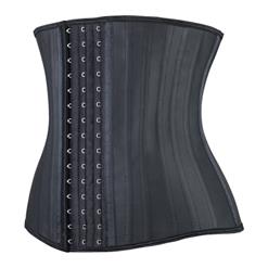 25 Spiral Steel Boned Latex Waist Training Cincher Underbust Corset N11124