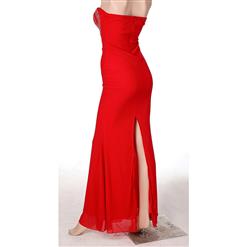 Sexy Red Sweetheart Rhinestone Decro Long Evening Gown N11176