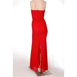 Sexy Red Sweetheart Rhinestone Decro Long Evening Gown N11176