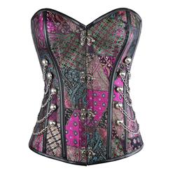 Spiral Steel Boned Steampunk Goth Vintage Burlesque Corset N11288