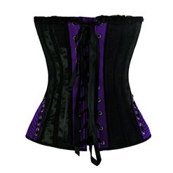 Fashion Satin Purple Shapewear Corset N11305