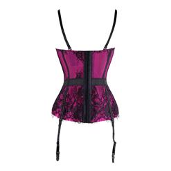 Fashion Rose Lace Mesh Overbust Corset N11316