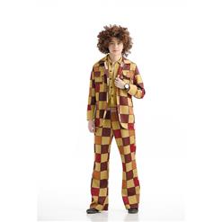 Retro Costume for Men,Men's vintage Costume, Men's Dico Halloween Costume, #N11361