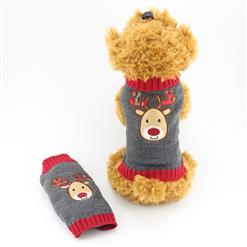 Pet Cartoon Christmas Elk Dog Sweater N12272