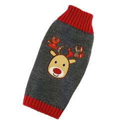 Pet Cartoon Christmas Elk Dog Sweater N12272