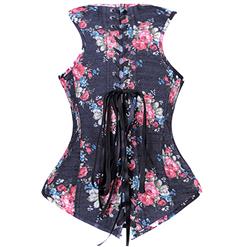 Floral Fantasy underbust corset N1237