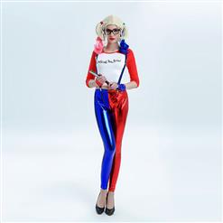 Sexy Matalic Suicide Squad Harley Quinn Costume N12699