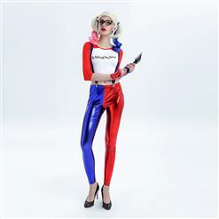 Sexy Matalic Suicide Squad Harley Quinn Costume N12699