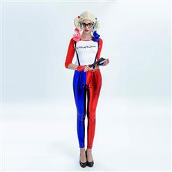 Sexy Matalic Suicide Squad Harley Quinn Costume N12699