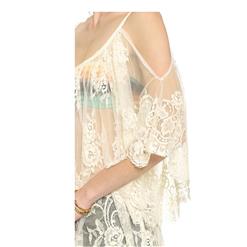 Sexy See-through Lace Off the Shoulder Blouse Tops N12739