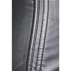 Steampunk Black PU Lace Up Vest Leather Corset&Pant Set N12749
