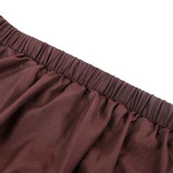 Victorian Steampunk Gothic Short Front Ruffle Skirt N12982