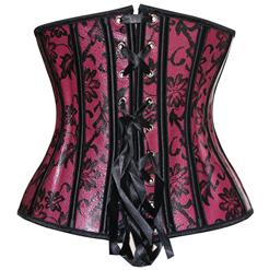 Leather Floral Fantasies Underbust Corset N1390