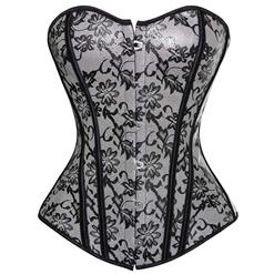 Leather Floral Fantasies Corset, Floral Fantasies Corset, Leather Corset, #N1392