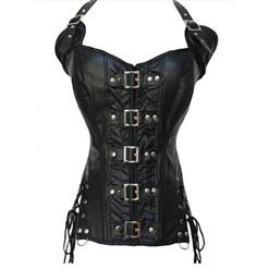 Women's Gothic Vintage Halter Bustier Corset Vest N14166