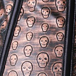 Stamped Leather Skulls Corset N1439
