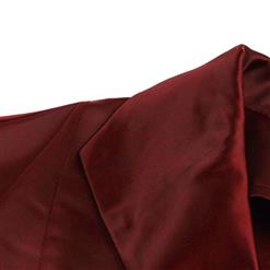 Women's Turn-down Collar Cape Sleeve V Neck Blouse N14437
