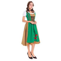 Traditional Women's Bavarian Girl Oktoberfest Serving Costume N14610