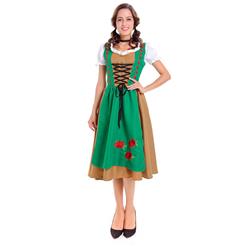 Traditional Women's Bavarian Girl Oktoberfest Serving Costume N14610