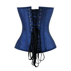 Women's Victorian Sweetheart Neck 14 Steel Boned Embroidery Overbust Corset N14695