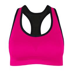 Women's Rose Red High Impact Workout Yoga Running Sports Bras Racerback N14716