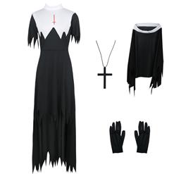 Horrible Dark Nun Adult Halloween Costume N14734