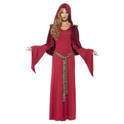 Women's Priestess Costume, Hot Sale Halloween Costume, Scary Costume, Sexy Red Priestess Costume, Women's Renaissance Costumes, #N14739