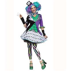 Alice Wonderland Mad Hatter Cosplay Costume N14742