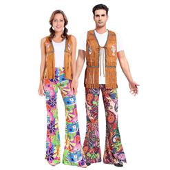 1960's Hippie Costume, Couple Vintage Costume, Hippie Adult Costume, Adult Peace & Love Hippie Costume, Couples Hippie Costume, #N14755