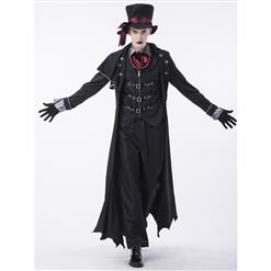 Deluxe Dark Webbed Mistress Costume, Deluxe Vampire Costume, Sexy Dark Vampire Costume, Dressed to Kill Vampire Costume, Men's Vampire Costume, #N14765