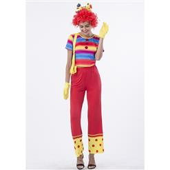 Women's Happy Circus Clown Adult Cosplay Costume N14767