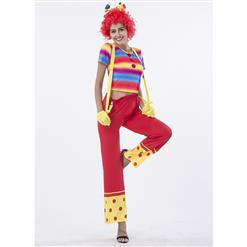 Women's Happy Circus Clown Adult Cosplay Costume N14767